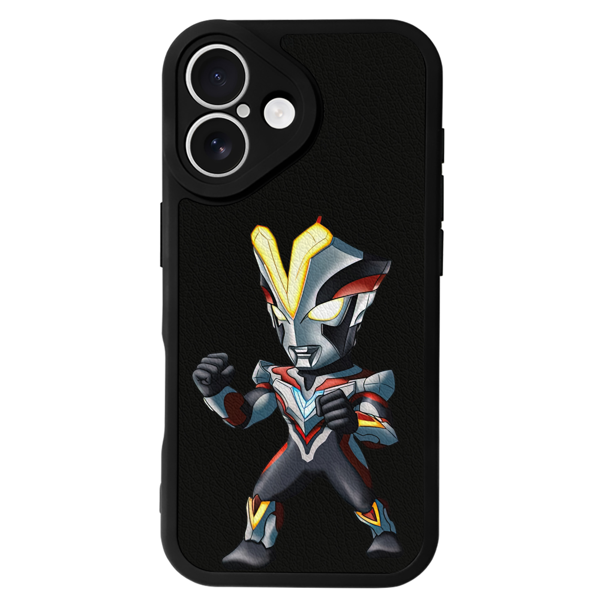 （画像用） ウルトラマン Ultraman 【iPhone 16シリーズ対応】シリコンスマホケース（レザー調） 材質：シリコン